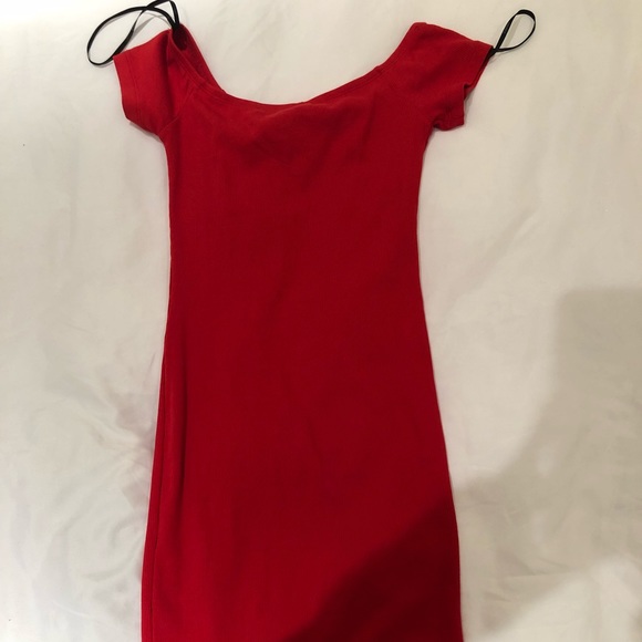 Sexy Off the Shoulder Red Bodycon Sequins Above Knee Sheath Homecoming Dress